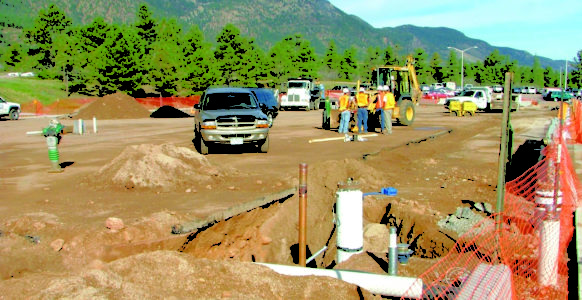 Modular units need to be connected to the underground utilities.